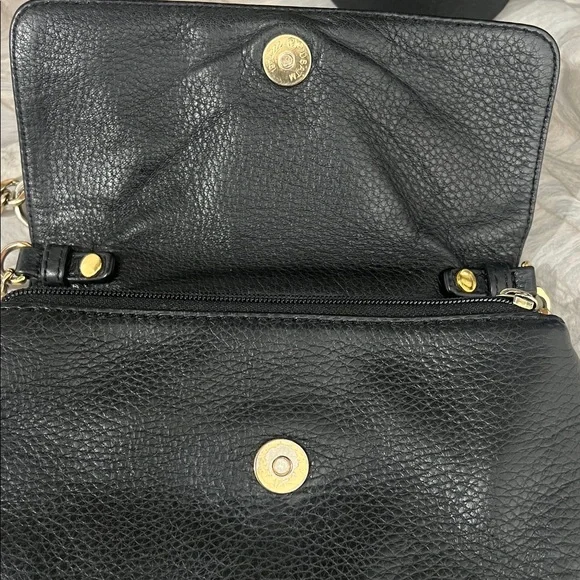 Michael Kors Black Pebbled Leather Crossbody Bag - Picture 5 of 10